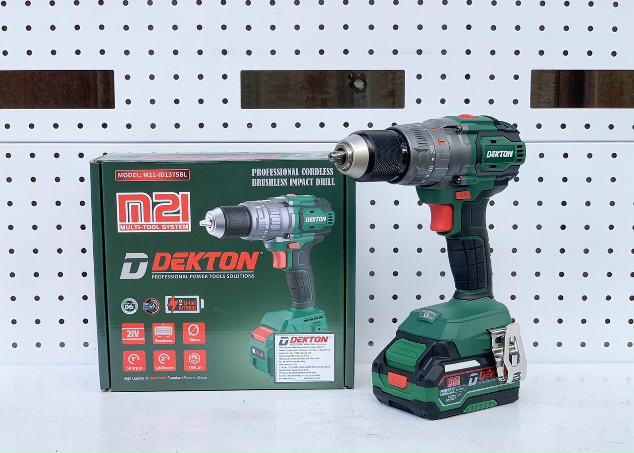 Máy Khoan Pin Dekton M21-ID1375BL